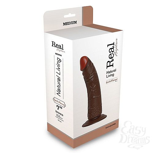 ���������� 2  ������������� Realistic dildo real rapture - Toyz4lovers, 20,5�4,5 ��, ��������