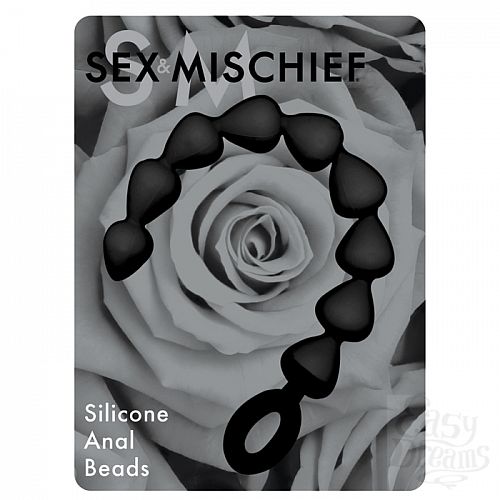  1:    Black Silicone Anal Beads