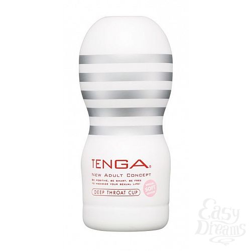 Фотография 1:  Мастурбатор для нежной стимуляции Tenga Deep Throat Soft, БЕЛЫЙ - ОРИГИНАЛ Фотография 1:  Мастурбатор для нежной стимуляции Tenga Deep Throat Soft, БЕЛЫЙ - ОРИГИНАЛ