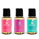     : -        DONA by JO:     Blushing Berry / DONA Scented Massage Oil Flirty Aroma: Blushing Berry,     Tropical Tease / DONA Scented Massage Oil Sassy Aroma: Tropical Tease,     Sinful Spring / DONA Scented Massage Oil Naughty Aroma: Sinful Spring.