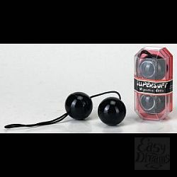 Чёрные вагинальные шарики со смещённым центром тяжести Чёрные вагинальные шарики со смещённым центром тяжести