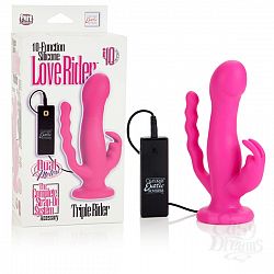 10-Function Silicone Love Rider™ Triple Riders 10-Function Silicone Love Rider™ Triple Riders