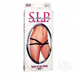  Sexy Little Panty Collection� Touch of Lace Panty - XS/S - Black
