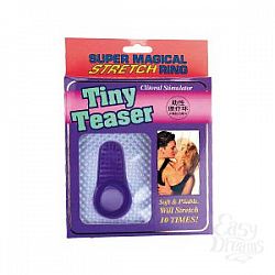 Фиолетовое эрекционное кольцо с клиторальной щеточкой Фиолетовое эрекционное кольцо с клиторальной щеточкой