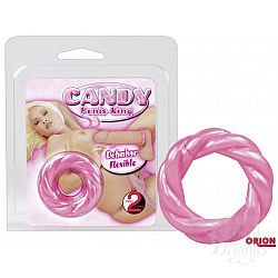 Розовое эрекционное кольцо CANDY Розовое эрекционное кольцо CANDY