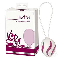 Бело-сиреневый вагинальный шарик Javida Gym Ball Single Бело-сиреневый вагинальный шарик Javida Gym Ball Single