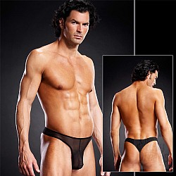 Мужские танга из черной сетки BLM010-BLK S / M Мужские танга из черной сетки BLM010-BLK S / M