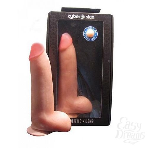 Фаллоимитатор реалистик №1 с присоской купить со скидкой в секс шопе  Фаллоимитаторы  Реалистики с мошонкой