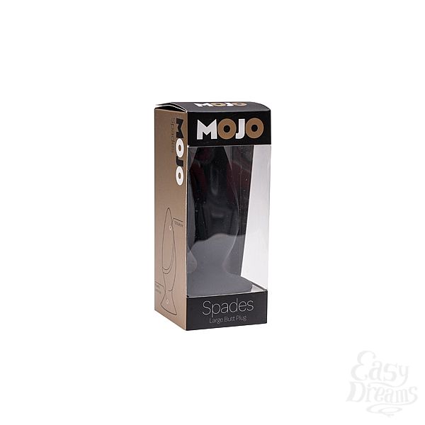 Анальная пробка Seven Creations Mojo Spades L, черная F024B1F024B1 - Mojo - Анальные пробки - Купить