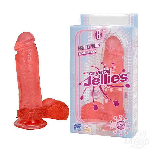 Фаллоимитатор Doc Johnson Crystal Jellies Big Boy 30 см, фиолетовый 0287-52/3001028752 - Doc Johnson - Фаллоимитаторы большого размера - Купить