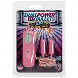 10X Dual Power Bullets - Slim - Pink 

