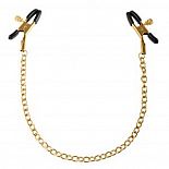 ׸      Gold Chain Nipple Clamps 
           .