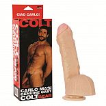 <strong>Реалистик итальянского мачо CARLO MASI - 23 см.</strong> <br />
Реалистичный фаллос-слепок итальянского горячего мачо Карло Маси. <div class="charTableblock"><div><span>Длина, см</span>: 17</div><div><span>Диаметр, см</span>: 5.5</div><div><span>Материал</span>: ПВХ (PVC)</div><div><span>Цвет</span>: телесный</div><div><span>Особенности</span>: на присоске; с мошонкой</div><div><span>Длина, см</span>: 17-20</div><div><span>Диаметр, см</span>: 5</div><div><span>Производитель</span>: California Exotic Novelties, США</div></div> Реалистик итальянского мачо CARLO MASI - 23 см.
Реалистичный фаллос-слепок итальянского горячего мачо Карло Маси.