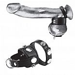      Cock Ring With 1  Ball Stretcher And Optional Weight Ring 
     Cock Ring With 1" Ball Stretcher And Optional Weight Ring.