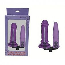 Фиолетовая двойная насадка для секс-машин 
Фиолетовая двойная насадка для секс-машин.