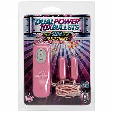 10X Dual Power Bullets - Slim - Pink 
