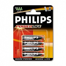 Батарейки AAA Philips LR03 4 шт 
Мизинчиковые батарейки типа ААА Philips, алкалиновые.