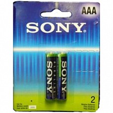 Батарейки AAA Sony Alkaline LR03 2 шт 
Мизинчиковые батарейки типа ААA Sony Alkaline алкалиновые.