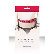 Ремень на пояс Sinful Restraint Belt Large розовый 
Ремень на пояс Sinful Restraint Belt Large из роскошной коллекции Sinful - предназначен для любителей экстремальных удовольствий.