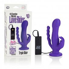 10-Function Silicone Love Rider Triple Riders 
