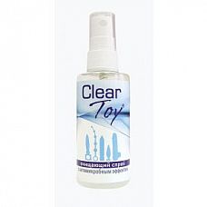 Очищающий спрей Clear Toy с антимикробным эффектом - 75 мл. 
Очищающий спрей на водной основе обладает антимикробным действием, предотвращает возникновение неприятных запахов.