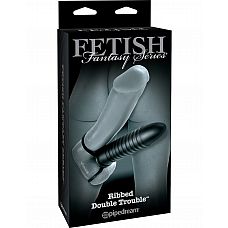  RIBBED DOUBLE TROUBLE       
 -        RIBBED DOUBLE TROUBLE   Fetish Fantasy Limited Edition.