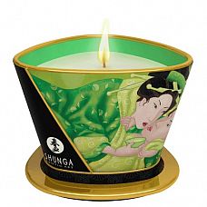Массажная свеча Exotic Green Tea с ароматом зелёного чая - 170 мл. 
Массажная свеча Exotic Green Tea с ароматом зелёного чая.