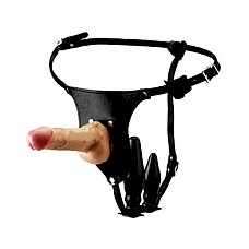 <strong>Женский фаллопротез на трусиках с двойной стимуляцией</strong> <br />
Набор Harness - женский фаллопротез на трусиках из натуральной кожи с мини-фаллоимитаторами для анальной и вагинальной стимуляции. Каждый из маленьких членчиков можно отстегнуть и использовать отдельно друг от друга или даже поменять местами. Ремни на трусиках регулируются и подойдут на любой Размер. К комплекту идеально подойдет любая из насадок Harness. Длина основного фаллоимитатора спереди 15,5 см, диаметр 4,5 см. Длина вагинального фаллоимитатора 13 см, диаметр 3,5 см. Размер анального фаллоимитатора: длина 10 см, диаметр 3 см.<div class="charTableblock"><div><span>Длина, см</span>: 15.5</div><div><span>Диаметр, см</span>: 4.5</div><div><span>Длина, см</span>: 13-16</div><div><span>Диаметр, см</span>: 4</div><div><span>Материал</span>: латкес</div><div><span>Цвет</span>: телесный</div><div><span>Особенности</span>: комплект; vac-u-lock; с дополнительной стимуляцией</div></div> Женский фаллопротез на трусиках с двойной стимуляцией
Набор Harness - женский фаллопротез на трусиках из натуральной кожи с мини-фаллоимитаторами для анальной и вагинальной стимуляции. Каждый из маленьких членчиков можно отстегнуть и использовать отдельно друг от друга или даже поменять местами. Ремни на трусиках регулируются и подойдут на любой Размер. К комплекту идеально подойдет любая из насадок Harness. Длина основного фаллоимитатора спереди 15,5 см, диаметр 4,5 см. Длина вагинального фаллоимитатора 13 см, диаметр 3,5 см. Размер анального фаллоимитатора: длина 10 см, диаметр 3 см.