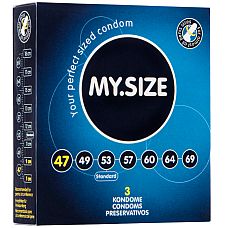 Презервативы MY.SIZE №3 Размер 47 - 3 шт. 
Презервативы MY.