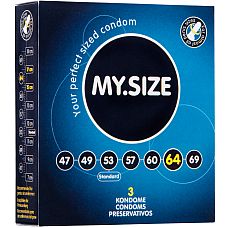 Презервативы MY.SIZE №3 Размер 64 - 3 шт. 
Презервативы MY.