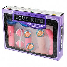 Розовый вибронабор в коробке 
В набор входят: виброяйцо, вагинальные шарики, анальный стимулятор, 3 различных фаллоимитатора.