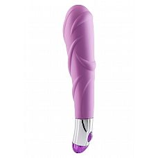 Фиолетовый ребристый вибратор Lovely Vibes Laced - 18.5 см. 
Вибростимулятор нежно-фиолетового цвета с рельефной поверхностью, расширяется к верху.