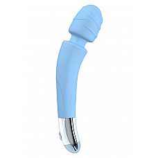 Голубой вибромассажер Soft Touch Body Wand Massager - 20 см. 
Вибромассажер, изготовленный из высококачественного силикона.