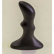 Чёрный плаг изогнутой формы - 10,5 см. 
Анальная пробка, изготовленная из ПВХ, не имеет швов и запаха.