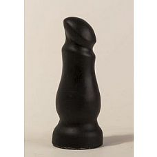 Чёрный массажёр простаты с приплюснутой головкой - 13 см. 
Для поклонников «острых ощущений» и нетрадиционного секса идеально подойдет массажер для простаты.