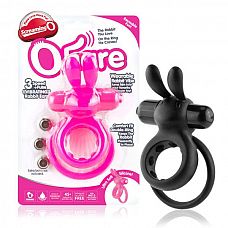 Розовое виброкольцо  Ушки кролика  
Силиконовое кольцо на пенис с вибропулей от Screaming O.