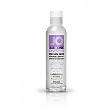 Массажный гель-масло ALL-IN-ONE Massage Oil Lavender с ароматом лаванды 120 мл 
Массажное гель-масло на силиконовой основе JO ALL-IN-ONE Massage Oil Lavender.