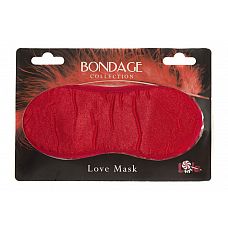 Красная маска на глаза BONDAGE  
Маска на глаза выполнена в красном цвете из плотной ткани (спандекс и хлопок) очень мягкой и приятной на ощупь.