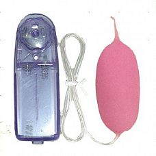 Розовое виброяйцо с пультом управления 
Виброяйцо с маленьким хвостиком розового цвета. 