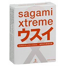 Презервативы Sagami Xtreme SUPERTHIN (3 шт.) 
Больше никогда секс в презервативе не притупит приятные ощущения.