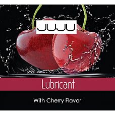 Пробник съедобного лубриканта JUJU с ароматом вишни - 3 мл. 
Этот гель-смазка сделает сексуальную прелюдию незабываемой! Виной тому чуть сладковатый вкус и возбуждающий вишнёвый аромат.