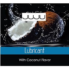 Пробник съедобного лубриканта JUJU с ароматом кокоса - 3 мл. 
Оральные ласки станут ещё более захватывающими, если вы нанесёте на половые органы небольшое количество этой смазки.