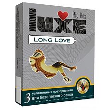 Презервативы LUXE Long Love с пролонгирующим эффектом - 3 шт. 
Презервативы Long love от Luxe с пролонгирующим эффектом не позволят потерять контроль над возбуждением.