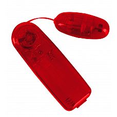 Красное виброяичко с пультом Bullet in Red 
Компактная вибропуля Bullet in Red - удовольствие, которое можно носить с собой.