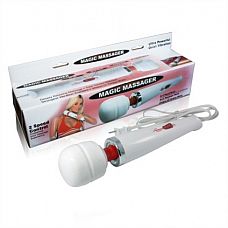 Белый вибростимулятор Magic10 
Водонепроницаемый вибростимулятор позволит Вам предаться наслаждению прямо в ванной.