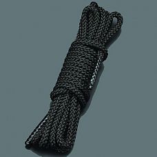Черная веревка для связывания - 5 м. 
Веревка для связывания - подходит как для новичков для простого связывания рук и ног, так и для истинных ценителей рабства.