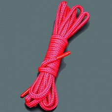 Красная веревка для связывания - 5 м. 
Веревка для связывания - подходит как для новичков для простого связывания рук и ног, так и для истинных ценителей рабства.