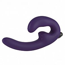 Страпон с вибрацией фиолетовый SHAREVIBE 
SHAREVIBE - это безремневой страпон со съемной вибропулей.