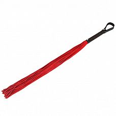 Мягкая плеть c красными шнурами SOFT RED LASH - 58 см. 
Качественная плеть с ворсистыми красными шнурками и очень удобной рукоятью.