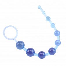 Голубая анальная цепочка Sassy Anal Beads - 26,7 см. 
Анальная цепочка из 10 шариков разного диаметра.